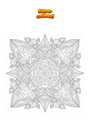 Coloring page Difficult Mandala Zentangle