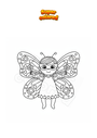 Coloring page Disguise as a butterfly