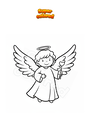 Coloring page Disguise as an angel