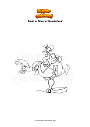 Coloring page Dodo in Alice in Wonderland