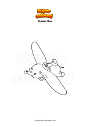 Coloring page Dumbo flies