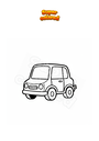 Coloring page Easy car