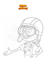 Coloring page Ellie explorer in UP