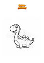 Coloring page Fantasy dinosaur