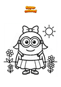 Coloring page Female Minion