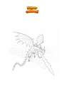 Coloring page Fire breathing dragon in How to Train Your Dragon