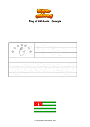 Coloring page Flag of Abkhazia   Georgia