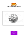 Coloring page Flag of Amnat Charoen   Thailand