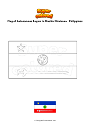 Coloring page Flag of Autonomous Region in Muslim Mindanao   Philippines