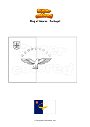 Coloring page Flag of Azores   Portugal