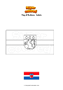 Coloring page Flag of Baldone   Latvia