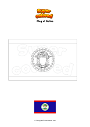 Coloring page Flag of Belize