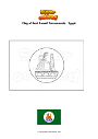 Coloring page Flag of Beni Suweif Governorate   Egypt