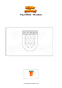Coloring page Flag of Bitola   Macedonia