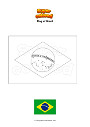 Coloring page Flag of Brazil