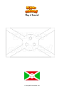 Coloring page Flag of Burundi