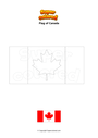 Coloring page Flag of Canada