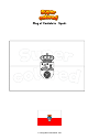 Coloring page Flag of Cantabria   Spain