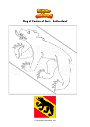 Coloring page Flag of Canton of Bern   Switzerland