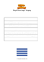 Coloring page Flag of Cerro Largo   Uruguay