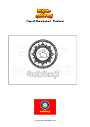 Coloring page Flag of Chanthaburi   Thailand