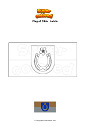 Coloring page Flag of Cibla   Latvia