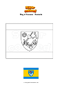 Coloring page Flag of Covasna   Romania