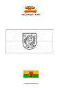 Coloring page Flag of Dagda   Latvia