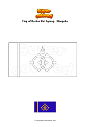 Coloring page Flag of Darhan Uul Aymag   Mongolia