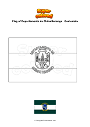 Coloring page Flag of Departamento de Chimaltenango   Guatemala
