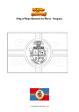 Coloring page Flag of Departamento de Flores   Uruguay