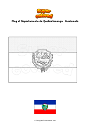 Coloring page Flag of Departamento de Quetzaltenango   Guatemala