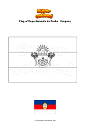 Coloring page Flag of Departamento de Rocha   Uruguay