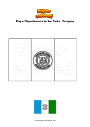 Coloring page Flag of Departamento de San Pedro   Paraguay