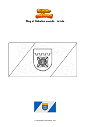 Coloring page Flag of Dobeles novads   Latvia