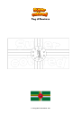Coloring page Flag of Dominica