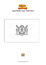 Coloring page Flag of Eastern Cape   South Africa