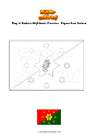 Coloring page Flag of Eastern Highlands Province   Papua New Guinea