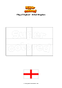 Coloring page Flag of England   United Kingdom