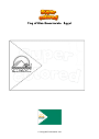 Coloring page Flag of Giza Governorate   Egypt