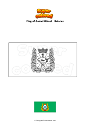 Coloring page Flag of Gomel Oblast   Belarus