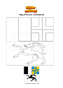 Coloring page Flag of Grisons   Switzerland