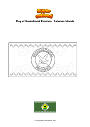Coloring page Flag of Guadalcanal Province   Solomon Islands