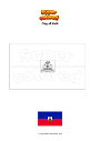 Coloring page Flag of Haiti