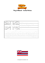 Coloring page Flag of Hawaii   United States