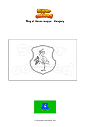 Coloring page Flag of Heves megye   Hungary