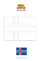Coloring page Flag of Iceland