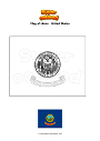 Coloring page Flag of Idaho   United States