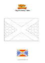 Coloring page Flag of Is Swieqi   Malta