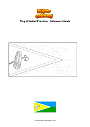 Coloring page Flag of Isabel Province   Solomon Islands